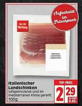 Edeka Italienischer Landschinken Angebot