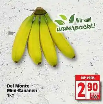 Edeka Del Monte Mini-bananen Angebot