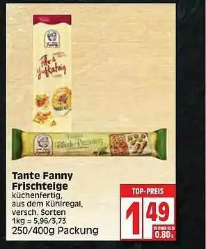 Edeka Tante Fanny Frischteige Angebot