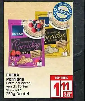 Edeka Edeka Porridge Angebot