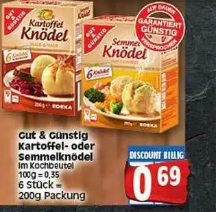 Elli Markt Gut & Günstig Kartoffel- Oder Semmelknödel Angebot