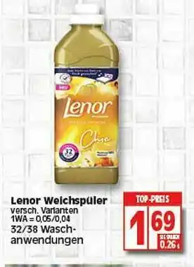 Elli Markt Lenor Weichspüler Angebot