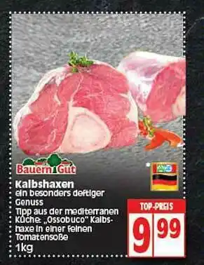 Elli Markt Bauern Gut Kalbshaxen Angebot