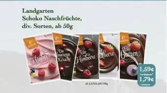 LPG Biomarkt Landgarten Schoko Naschfrüchte Angebot