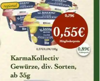 LPG Biomarkt Karmakollectiv Gewürze Angebot