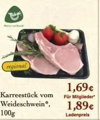 LPG Biomarkt Karreestück Vom Weideschwein Angebot