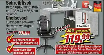 Poco Schreibtisch, Chefsessel Angebot