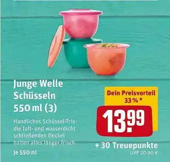 REWE Junge Welle Schüsseln 550 Ml Angebot