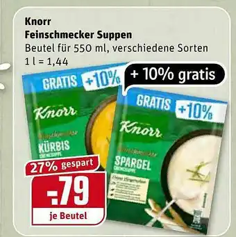 REWE Knorr Feinschmecker Suppen Angebot