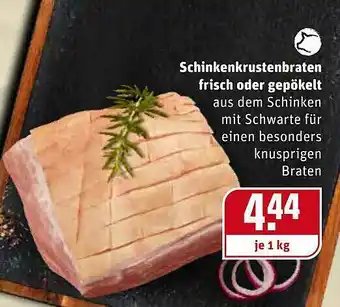 REWE Schinkenkrustenbraten Frisch Oder Gepökelt Angebot