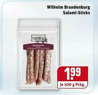 REWE Wilhelm Brandenburg Salami-sticks Angebot