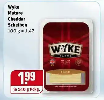 REWE Wyke Mature Cheddar Scheiben Angebot