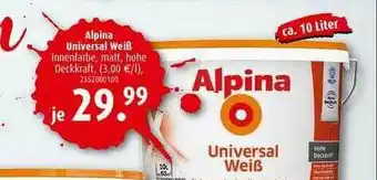 ROLLER Alpina Universal Weiß Angebot