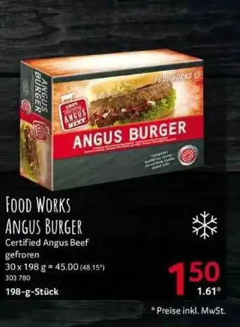 Selgros Food Works Angus Burger Angebot