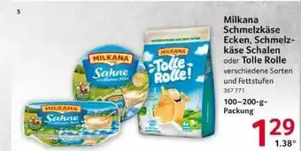 Selgros Milkana Schmelzkäse Ecken, Schmelzkäse Schalen Oder Tolle Rolle Angebot