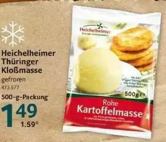 Selgros Heichelheimer Thüringer Kloßmasse Angebot