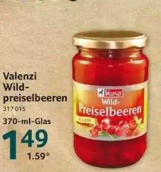 Selgros Valenzi Wildpreiselbeeren Angebot