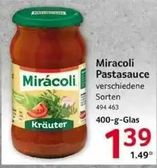 Selgros Miracoli Pastasauce Angebot