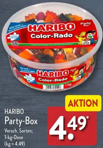 Aldi Nord HARIBO Party-Box 1 kg Dose Angebot