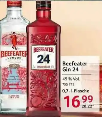 Selgros Beefeater Gin 24 Angebot