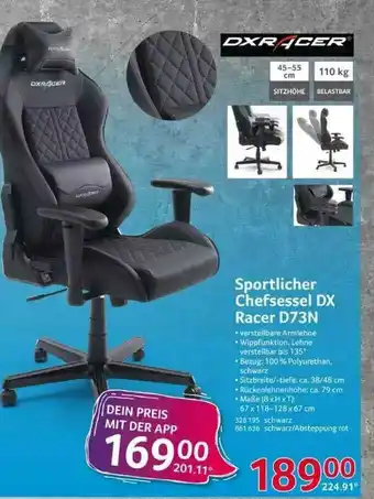 Selgros Sportlicher Chefsessel Dx Racer D73n Angebot