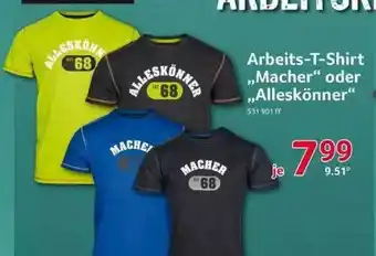 Selgros Arbeits-t-shirt „macher” Oder „alleskönner” Angebot