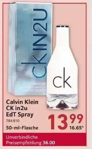 Selgros Calvin Klein Ck In2u Edt Spray Angebot