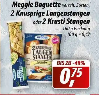 Simmel Meggle Baguette 2 Knusprige Laugenstangen Oder 2 Krusti Stangen Angebot