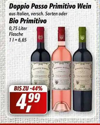 Simmel Doppio Passo Primitivo Wein Oder Bio Primitivo Angebot