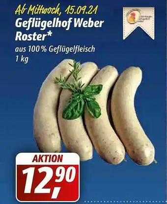 Simmel Geflügelhof Weber Roster Angebot