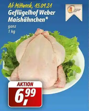 Simmel Geflügelhof Weber Maishähnchen Angebot