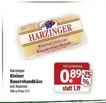 Wasgau Harzinger Kleiner Bauernhandkäse Angebot