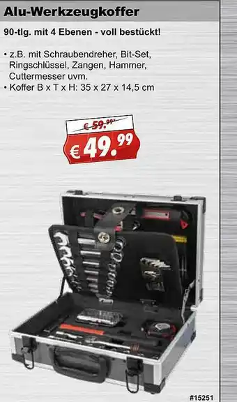 Stabilo Fachmarkt Alu-werkzeugkoffer Angebot