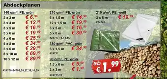 Stabilo Fachmarkt Abdeckplanen Angebot