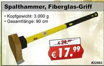 Stabilo Fachmarkt Spalthammer, Fiberglas-griff Angebot