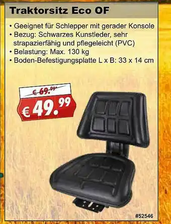 Stabilo Fachmarkt Traktorsitz Eco Of Angebot