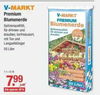 V Baumarkt Premium Blumenerde V-markt Angebot