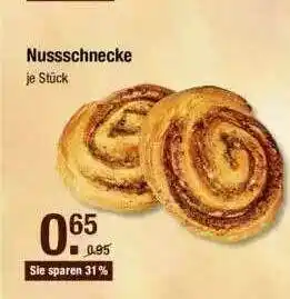 V Markt Nussschnecke Angebot