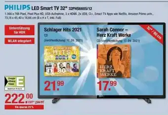 V Markt Philips Led Smart Tv 32 Angebot