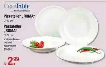 V Markt Creatable Pizzateller Oder Pastateller „roma” Angebot