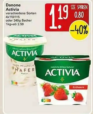 WEZ Danone Activia Angebot