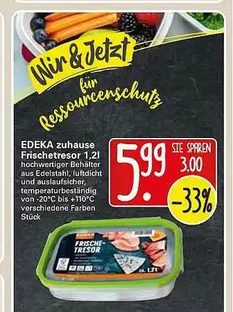 WEZ Edeka Zuhause Frischetresor Angebot