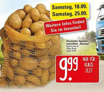 WEZ Deutsche Speisekartoffeln „belana” Angebot