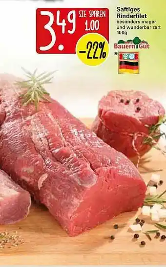 WEZ Saftiges Rinderfilet Angebot