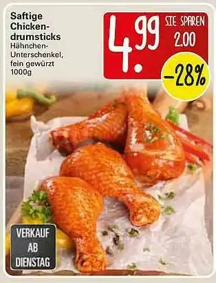 WEZ Saftige Chickendrumsticks Angebot