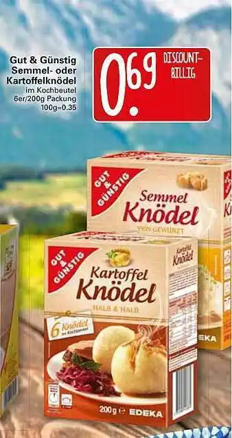 WEZ Gut & Günstig Semmel- Oder Kartoffelknödel Angebot