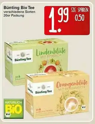 WEZ Bünting Bio Tee Angebot