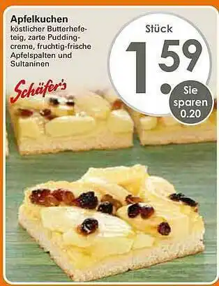 WEZ Apfelkuchen Angebot