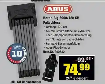 Zweirad Stadler Abus Bordo Big 6000.120 Sh Faltschloss Angebot