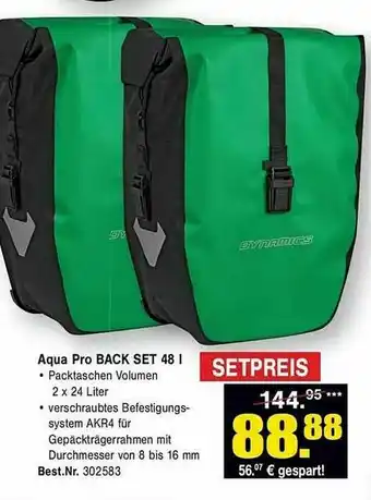 Zweirad Stadler Aqua Pro Back Set 48 L Angebot